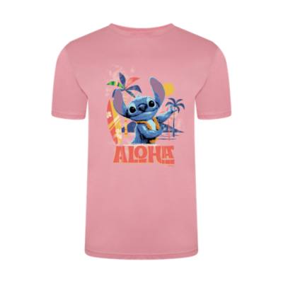 Stitch &lsquo;Aloha&rsquo; T-Shirt For Adults, Lilo & Stitch Live Action