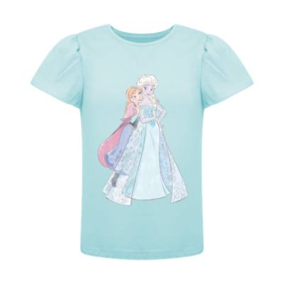 Anna and Elsa Puff Sleeve T-Shirt For Kids, Frozen