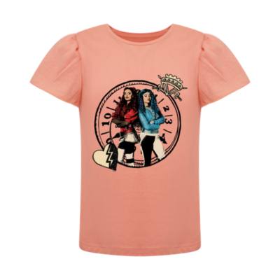 Chloe and Red Clock Puff Sleeve T-Shirt For Kids, Descendants: The Rise of Red