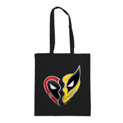 Deadpool & Wolverine Heart Tote Bag