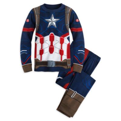 Marvel Heren Captain America Pyjama's Veelkleurig Large