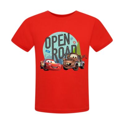 Lightning mcqueen woven shop shirt for boys