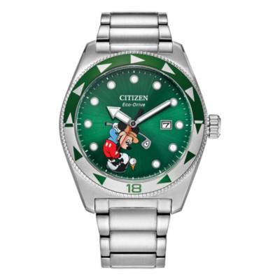 Citizen Mickey Mouse Golf Stainless Steel Eco-Drive Watch