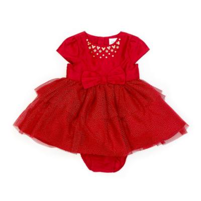 Minnie Maus - Weihnachtsset aus Kleid und Pumphöschen für Babys