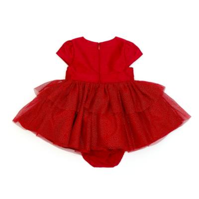 Completo vestito e culotte baby Minni natalizio