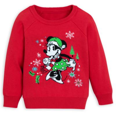 Minnie Maus - Pullover mit Weihnachtsmotiv für Babys