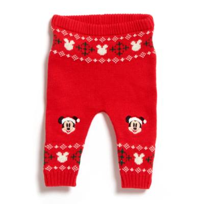 Mickey and Minnie Mouse Baby Festive Knit Top and Bottoms