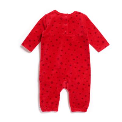 Barboteuse festive Mickey et Minnie pour b&eacute;b&eacute;