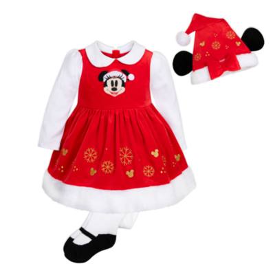 Micky Maus - Weihnachtsfrau - Baby-Outfit