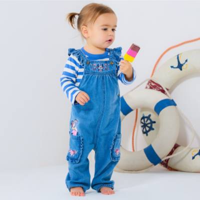 Minnie Mouse Nautical Dungaree and Bodysuit Set for Kids