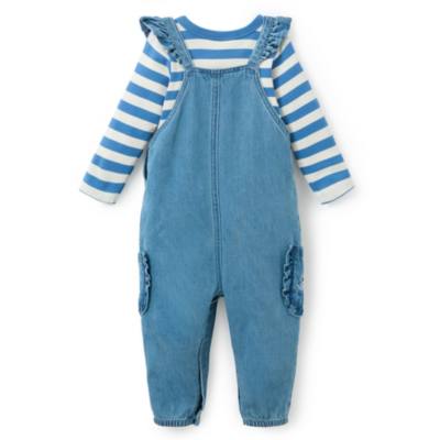 Minnie Maus - Set im Marine-Look mit Latzhose und Body f&uuml;r Kinder