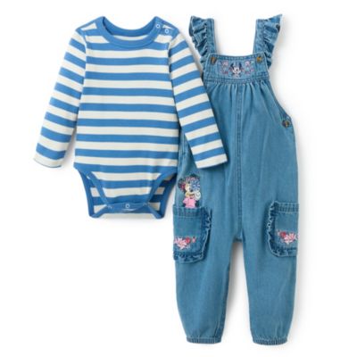Minnie Mouse Nautical Dungaree and Bodysuit Set for Kids