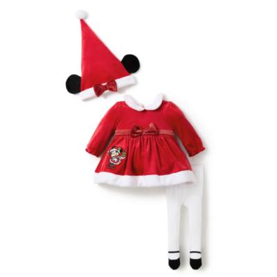 Minnie Mouse Mrs. Claus Baby Outfit