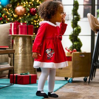 Minnie Mouse Mrs. Claus Baby Outfit