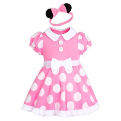 Disfraz tipo body rosa Minnie Mouse para beb&eacute;