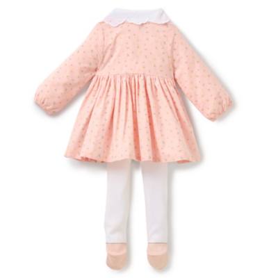 Conjunto vestido y leotardos Minnie Mouse para beb&eacute;