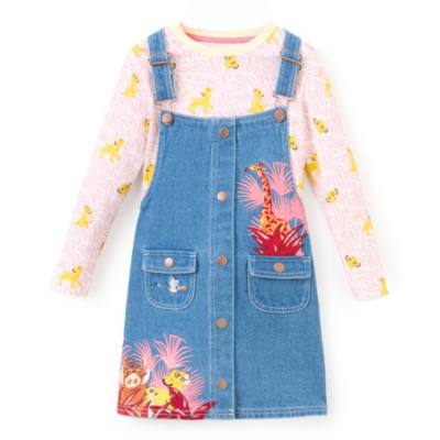 Abito salopette in jeans bimbi Il Re Leone