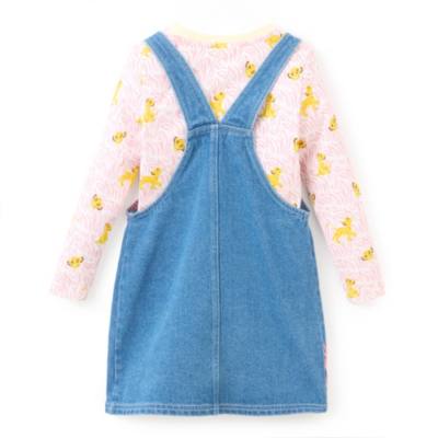 Abito salopette in jeans bimbi Il Re Leone