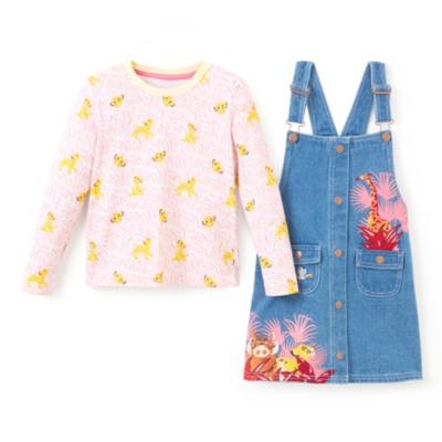 Abito salopette in jeans bimbi Il Re Leone