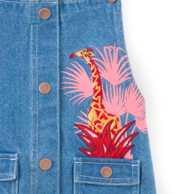 Abito salopette in jeans bimbi Il Re Leone