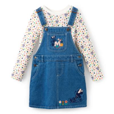 Minnie Mouse Denim Dress and Top Set for Kids