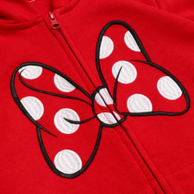 Minnie Mouse Zip Front Hooded Sweatshirt For Kids