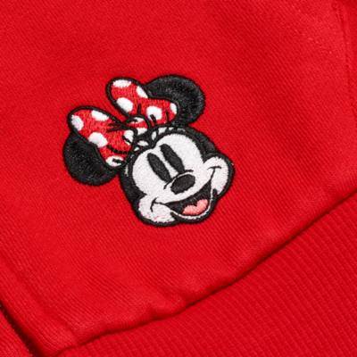 Minnie Mouse Zip Front Hooded Sweatshirt For Kids