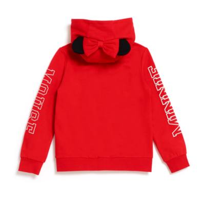 Minnie Mouse Zip Front Hooded Sweatshirt For Kids