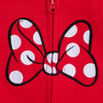 Minnie Mouse Zip Front Hooded Sweatshirt For Kids