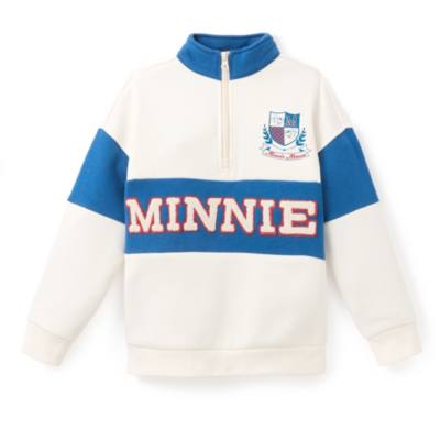 Minnie Mouse Nautical Zip Neck Sweatshirt for Kids