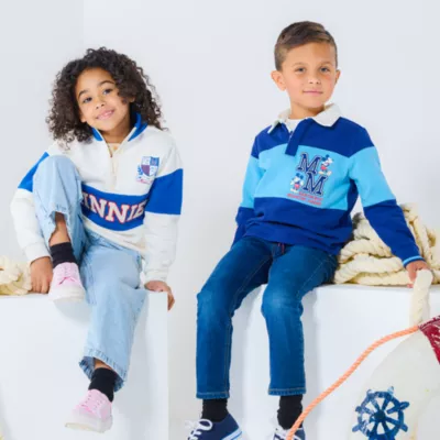 Minnie Mouse Nautical Zip Neck Sweatshirt for Kids