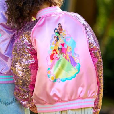 Blouson Princesses Disney style universitaire pour enfants