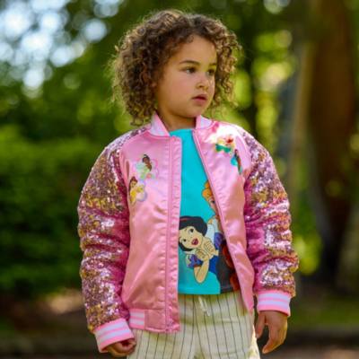 Blouson Princesses Disney style universitaire pour enfants