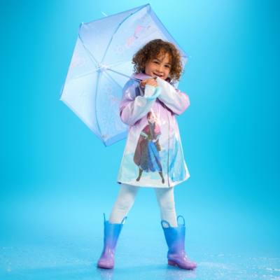 Anna and Elsa Rain Jacket For Kids, Frozen