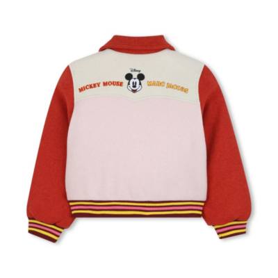 Marc Jacobs Mickey Mouse Red/Pink Varsity Jacket for Kids