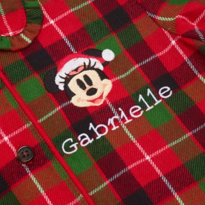 Minnie Mouse Festive Plaid Pyjamas For Kids