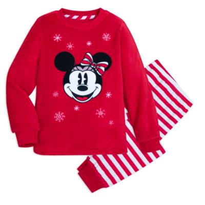 Minnie Mouse Festive Fleece Pyjamas For Kids