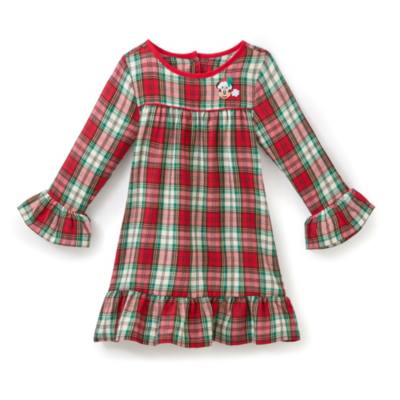 Minnie Mouse Tartan Christmas Nightshirt for Kids