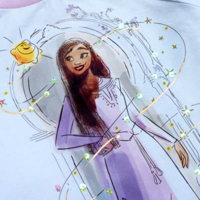 Pyjama Asha et Star en coton pour enfants, Wish&nbsp;Asha et la Bonne &eacute;toile