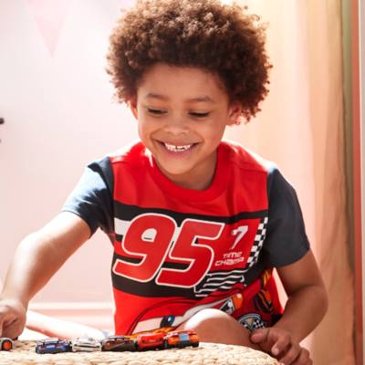 Lightning McQueen Shortie Pyjamas For Kids, Disney Pixar Cars