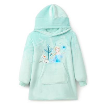 Elsa and Olaf Oversized Lounge Hooded Top for Kids, Frozen