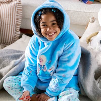 Elsa and Olaf Oversized Hoodie for Kids, Frozen