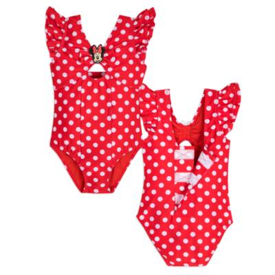 Minnie Mouse Polka Dot Adaptive Swimming Costume For Kids