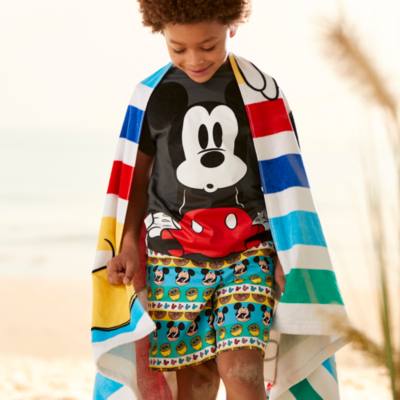 Mickey Mouse Tropical Swimming Trunks For Kids