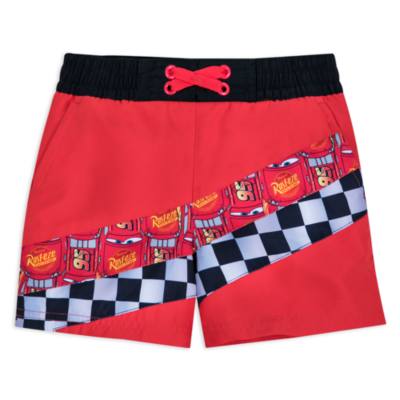 Lightning McQueen Swimming Trunks For Kids, Disney Pixar Cars