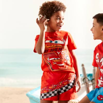 Lightning McQueen Swimming Trunks For Kids, Disney Pixar Cars