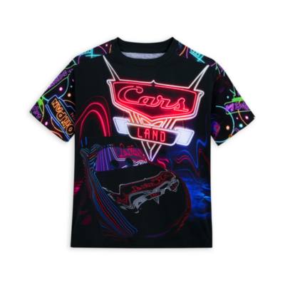 Lightning McQueen Neon Lights T-Shirt For Kids, Disney Pixar Cars