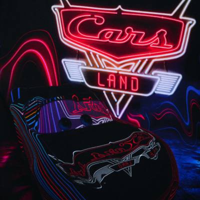 Lightning McQueen Neon Lights T-Shirt For Kids, Disney Pixar Cars