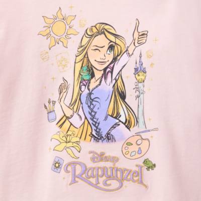 Camiseta infantil manga larga Rapunzel