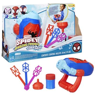 Hasbro, lanzador de burbujas Water-Webs, Spidey y su superequipo, Marvel